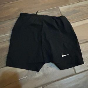 Black athletic shorts